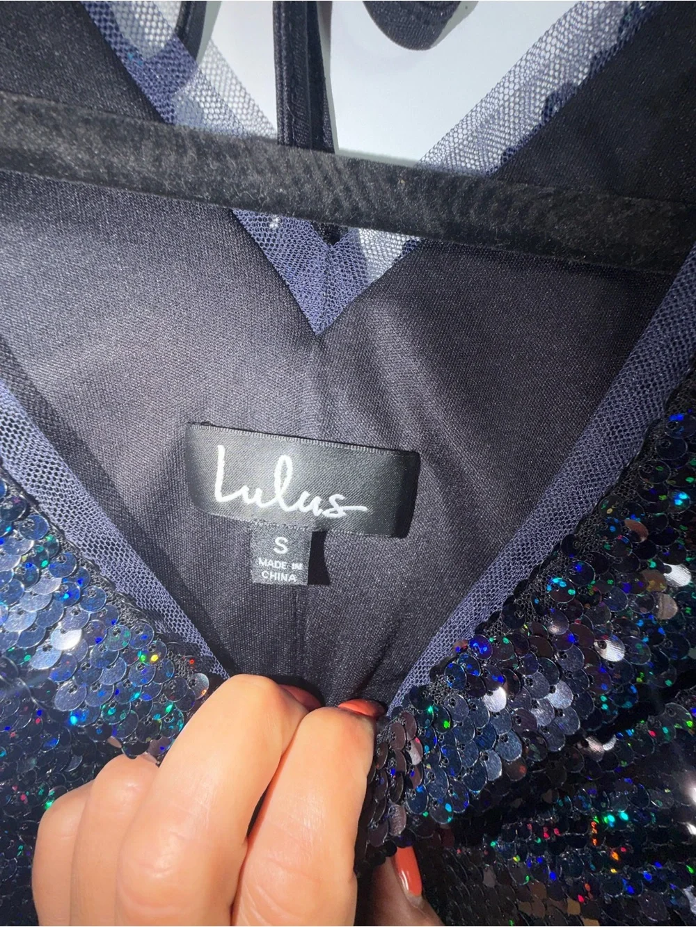 Lulus black sequin